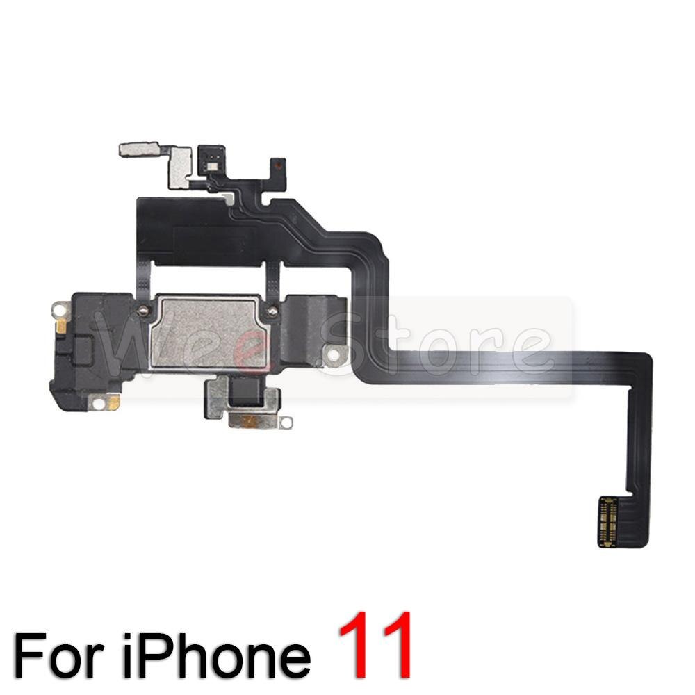 Original Top Earpiece For iPhone 11 12 Pro Max mini X XR Xs Max Proximity Sensor Front Earphone Ear Speaker Flex Cable Parts: For iPhone 11