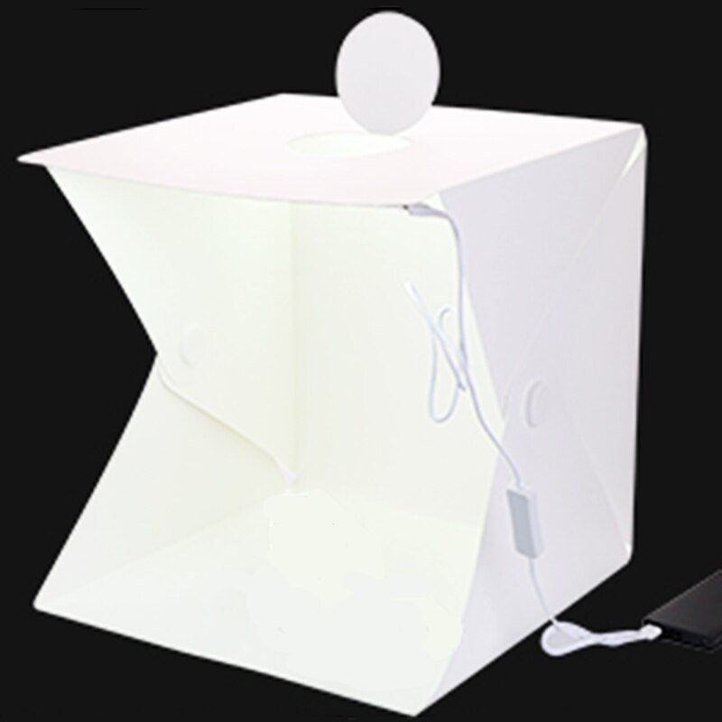 Baolyda PhotoBox Photo Light Box 20cm 40cm LED Light Photo Studio Shooting Tent Table Top Photography Lighting Kit 4 Backgrounds