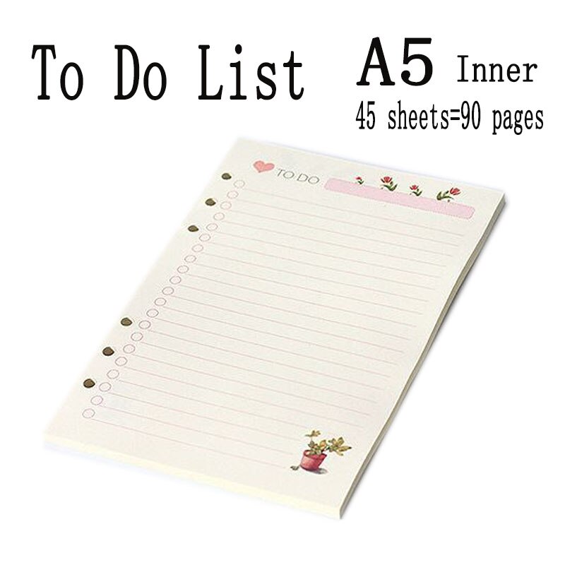 A5 leren kaft spiraal notitieboek ringband index tabbladen penhouder vulmiddel agenda planner accessoires dagboek: 2