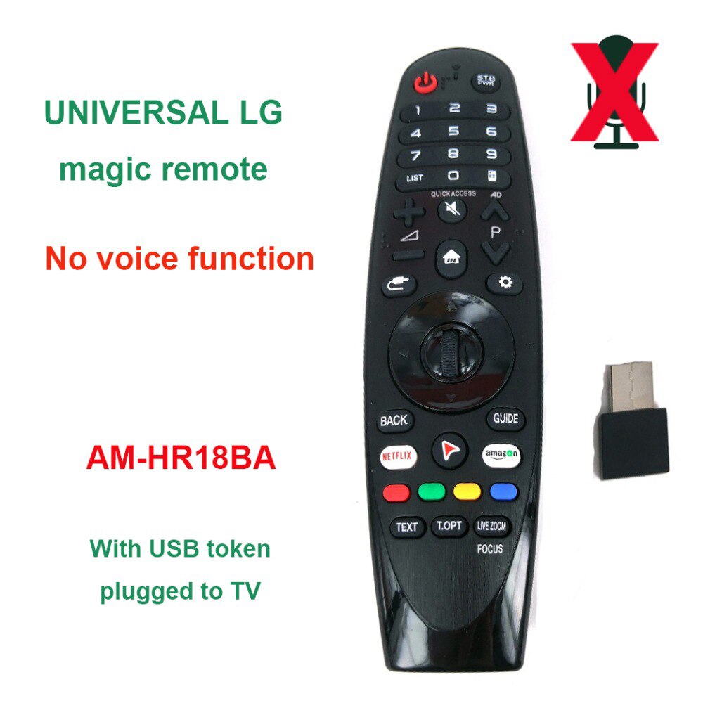 Original VOICE For LG Magic TV REMOTE CONTROL FOR lg Uk SK LK Smart TV AN-MR18BA AM-HR18BA Replacement NO VOICE AKB75375501: AM-HR18BA-NO VOICE