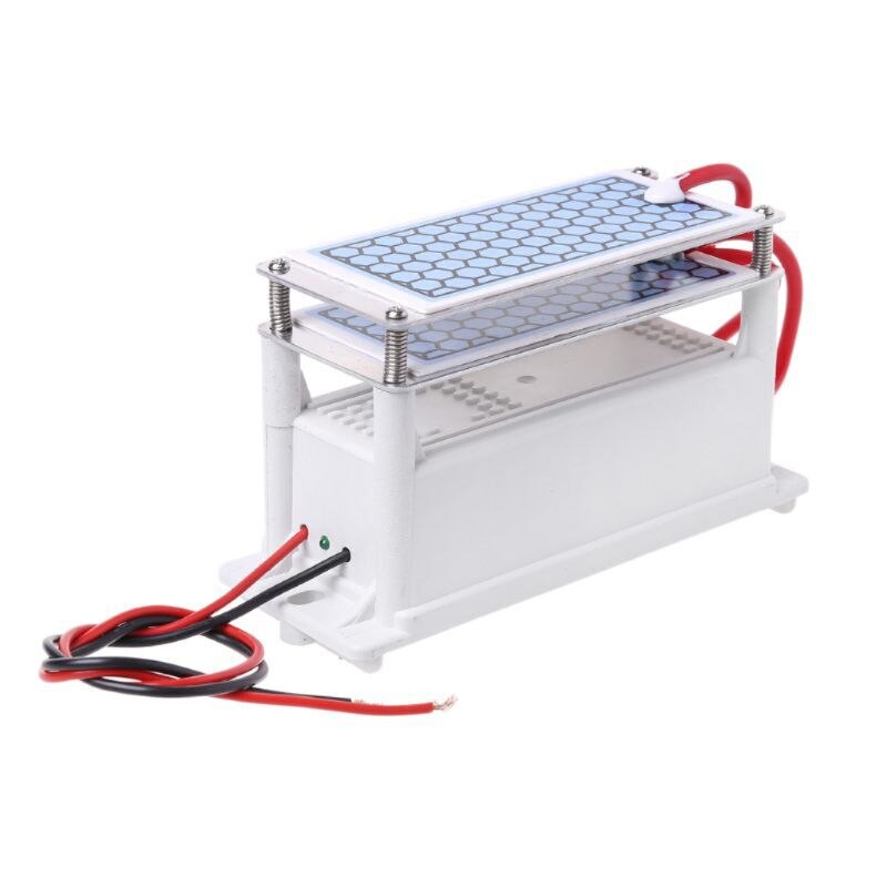Generador de ozono portátil de 10 g/h DC12V/AC220V ozonizador cerámico integrado