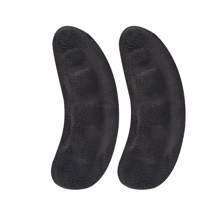 Almohadillas para zapatos de tacón alto, almohadillas antideslizantes para sandalias, pies antidesgaste, protectores de talón de silicona para zapatos de mujer, protector de talón: Negro