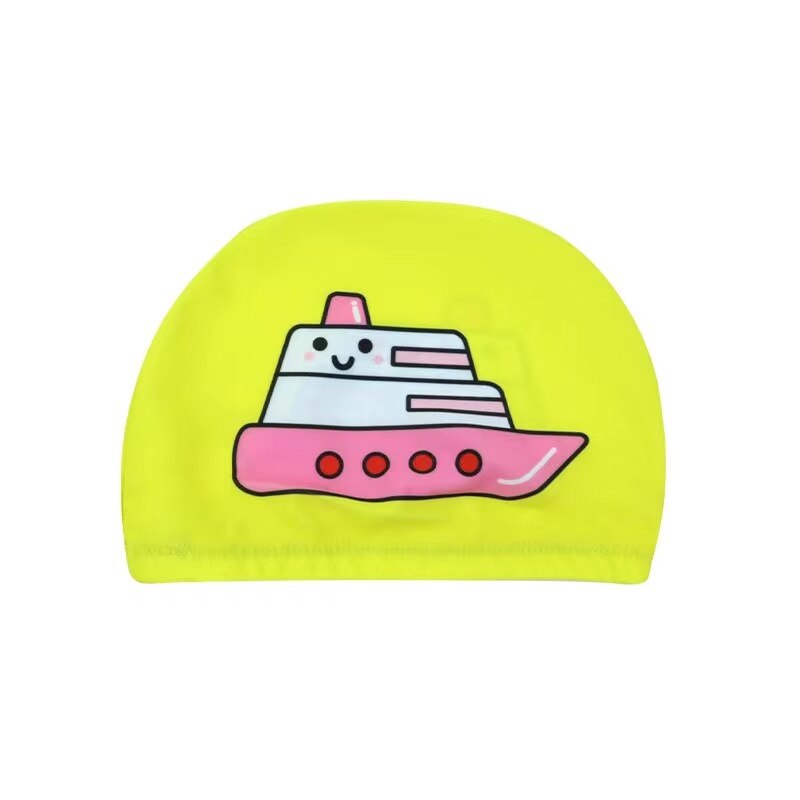Children&#39;s Swimming Cap Elastic Fabric Cute Cartoon for Long Hair Lovely Kids Protect Ears Swim Pool Hat for Boys Girls Swim: 14