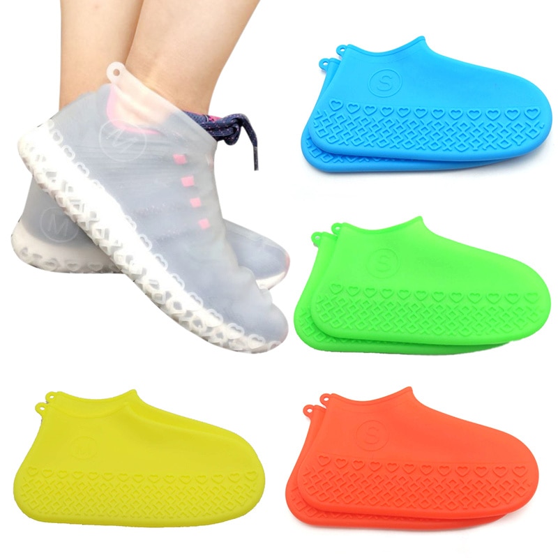 Waterdichte overschoenen voor fietsen, herbruikbare siliconen latex schoenen, elastische overschoenen ter bescherming van schoenen, accessoires, stofhoezen