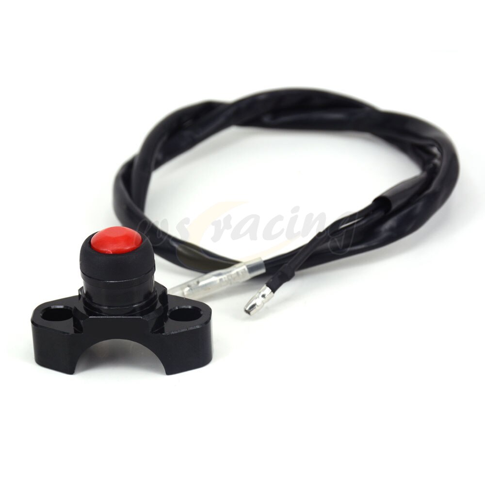 Bouton marche/arrêt universel pour moto SUZUKI, compatible avec les modèles RM85, RM125, RM250, RMZ250, RMZ450, RMX250, DR250, DRZ400 S/SM, DR650: black