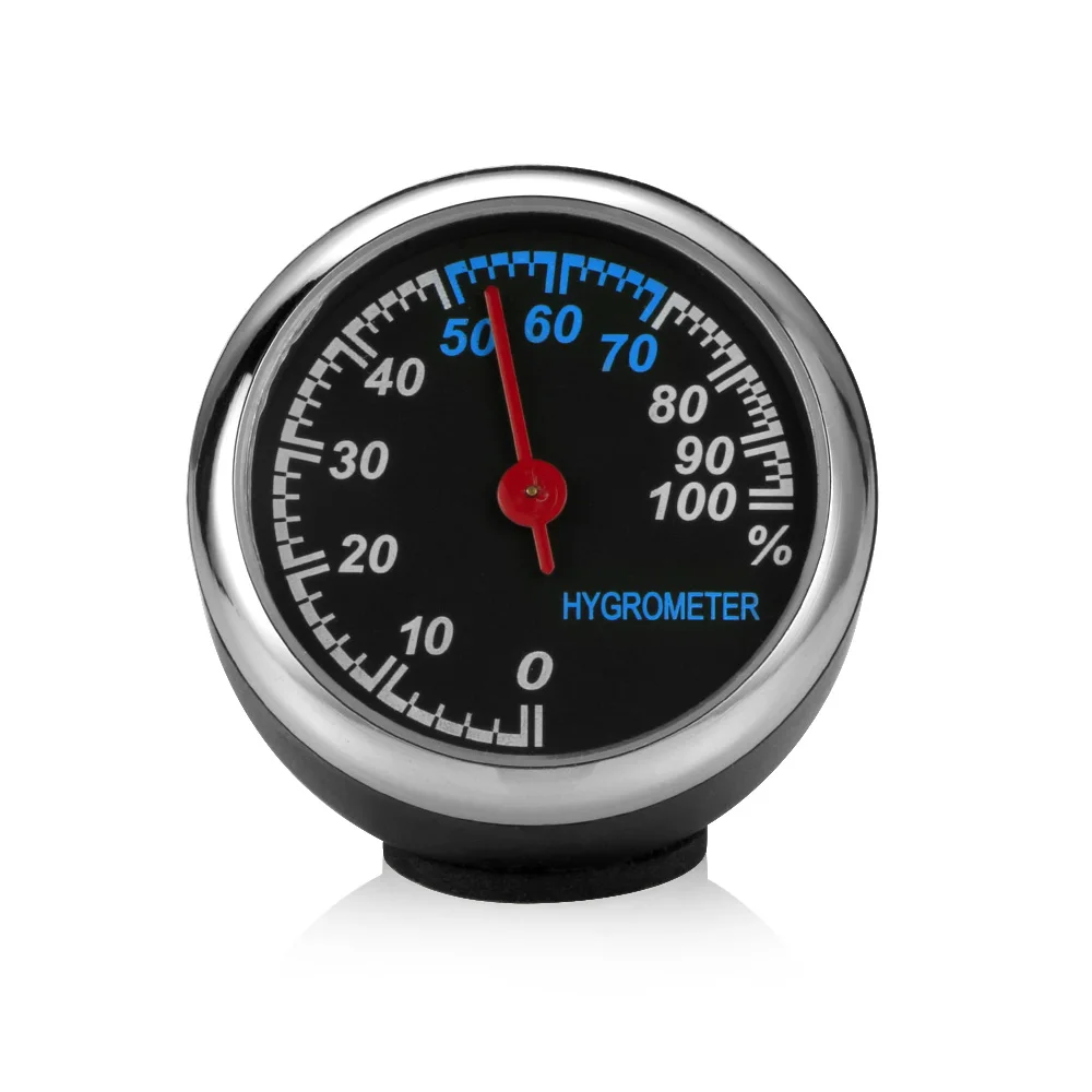 Mini bil bil digital klokke auto klokke bil termometer hygrometer dekorasjon ornament klokke i bil tilbehør: Hygrometer