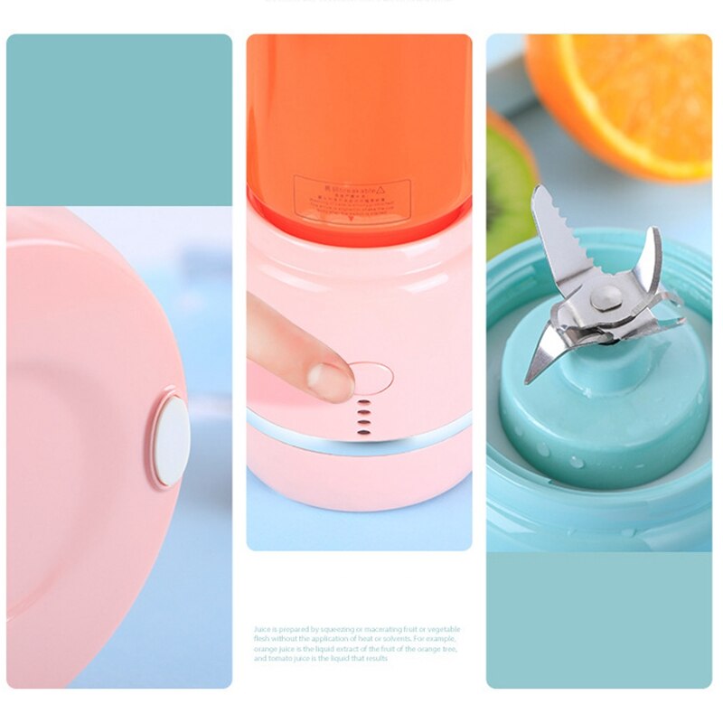 Draagbare Sap Blender Usb Oplaadbare Juicer Cup Groenten Fruit Mixer Elektrische Smoothie Blender Smoothie Maker Blenders Sque