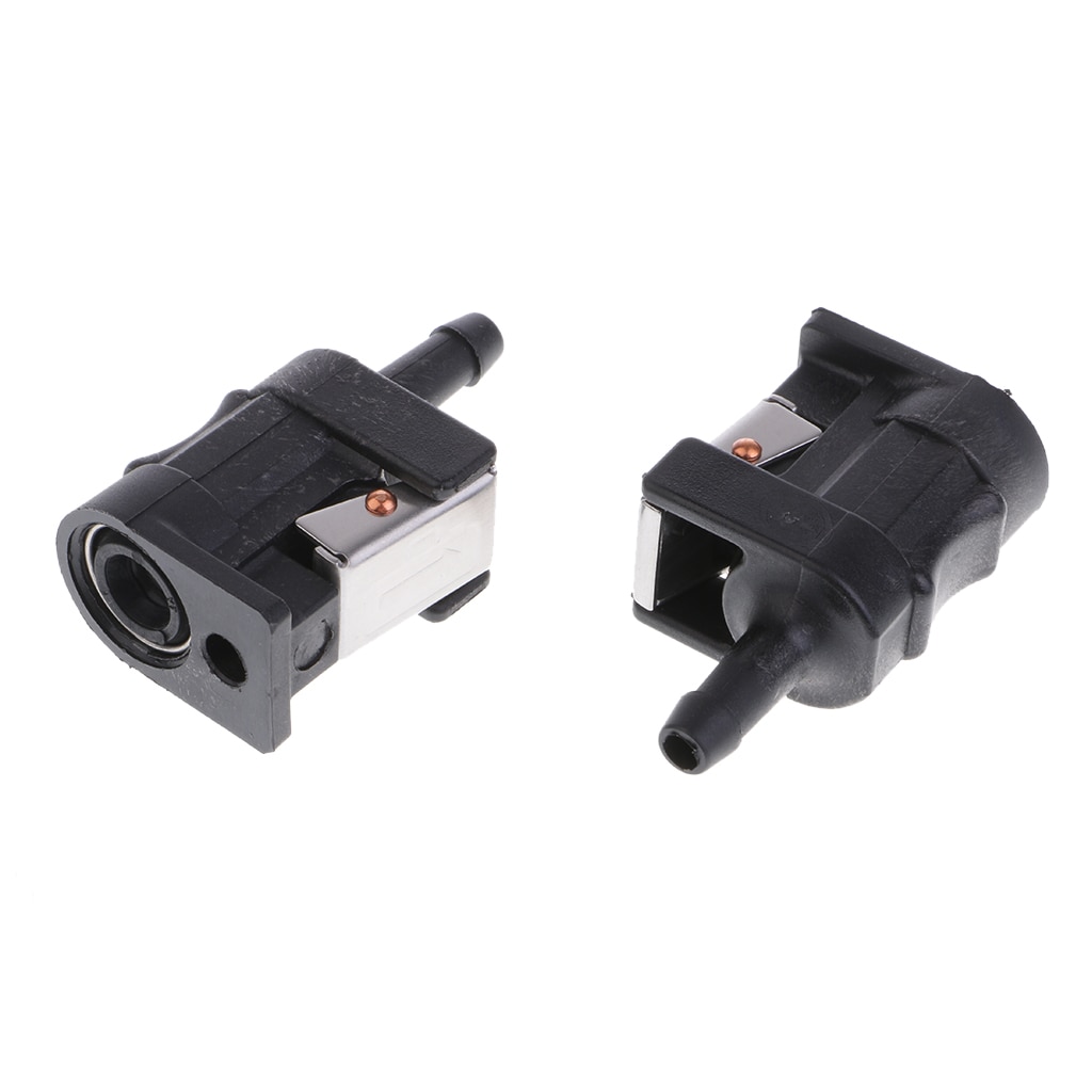 Pair Female Fuel Line Connector 6mm for Yamaha Outboard Marine Boat Engine Fuel Tank