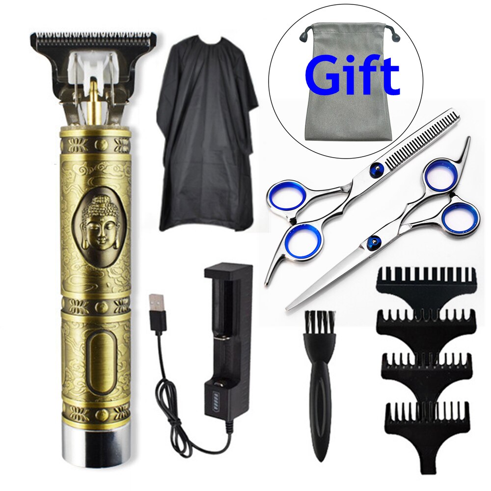 Close-Snijden Digitale Kapper Elektrische Tondeuse Professionele Kapper Mannen Tondeuse 0Mm T-Blade Baard tondeuse: Type 06