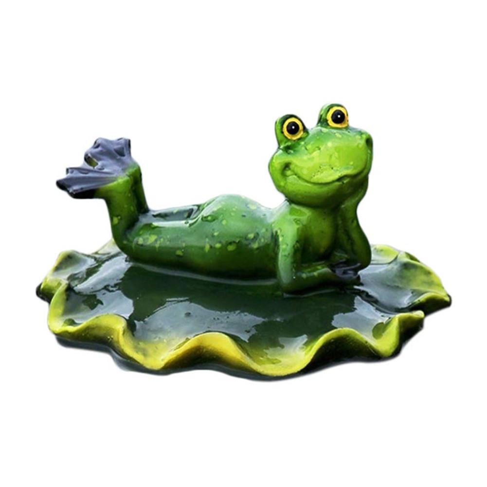 Simulation Frog Floating Animals Small Ornaments for Garden Pond Outdoor Fish Tank: A