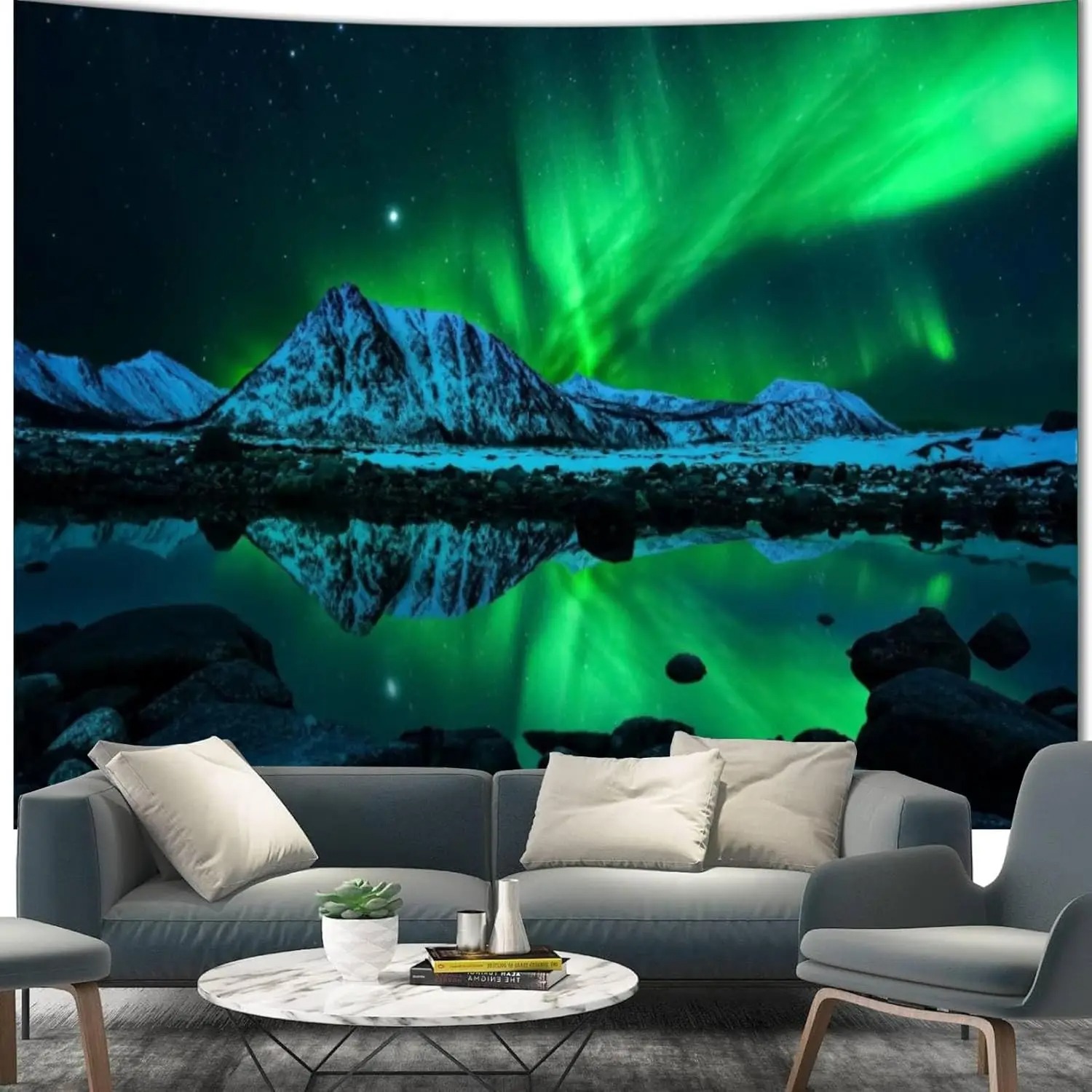 Tapiz de galaxia para decoración de habitación, tapiz espacial estético para dormitorio, nebulosa misteriosa, pintura colgante de pared, fondo para sala de estar: 200 x 220 cm / Albaricoque
