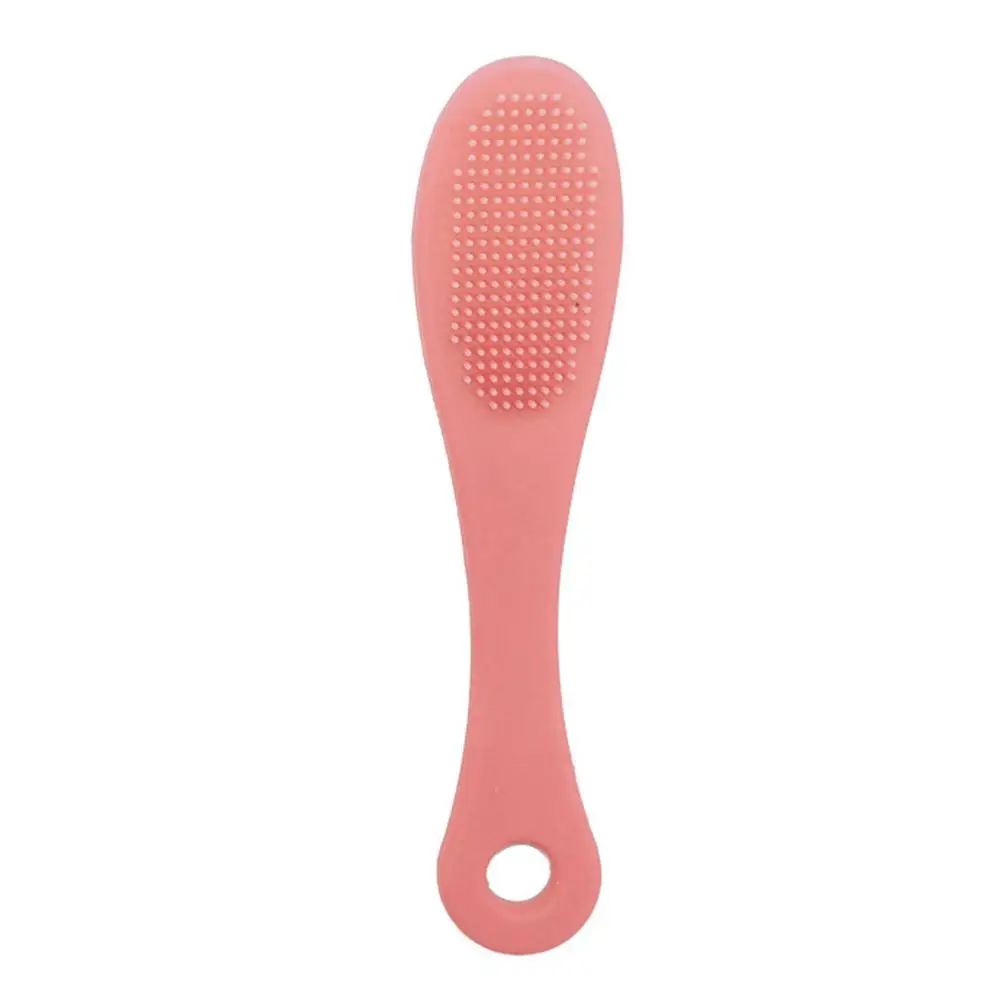 Dog Cat Finger Toothbrush Pet Soft Finger Nose Blackhead Cleaning Brush Silicone Dog Cat Wool Brush Pet Dog Accessorie: Pink