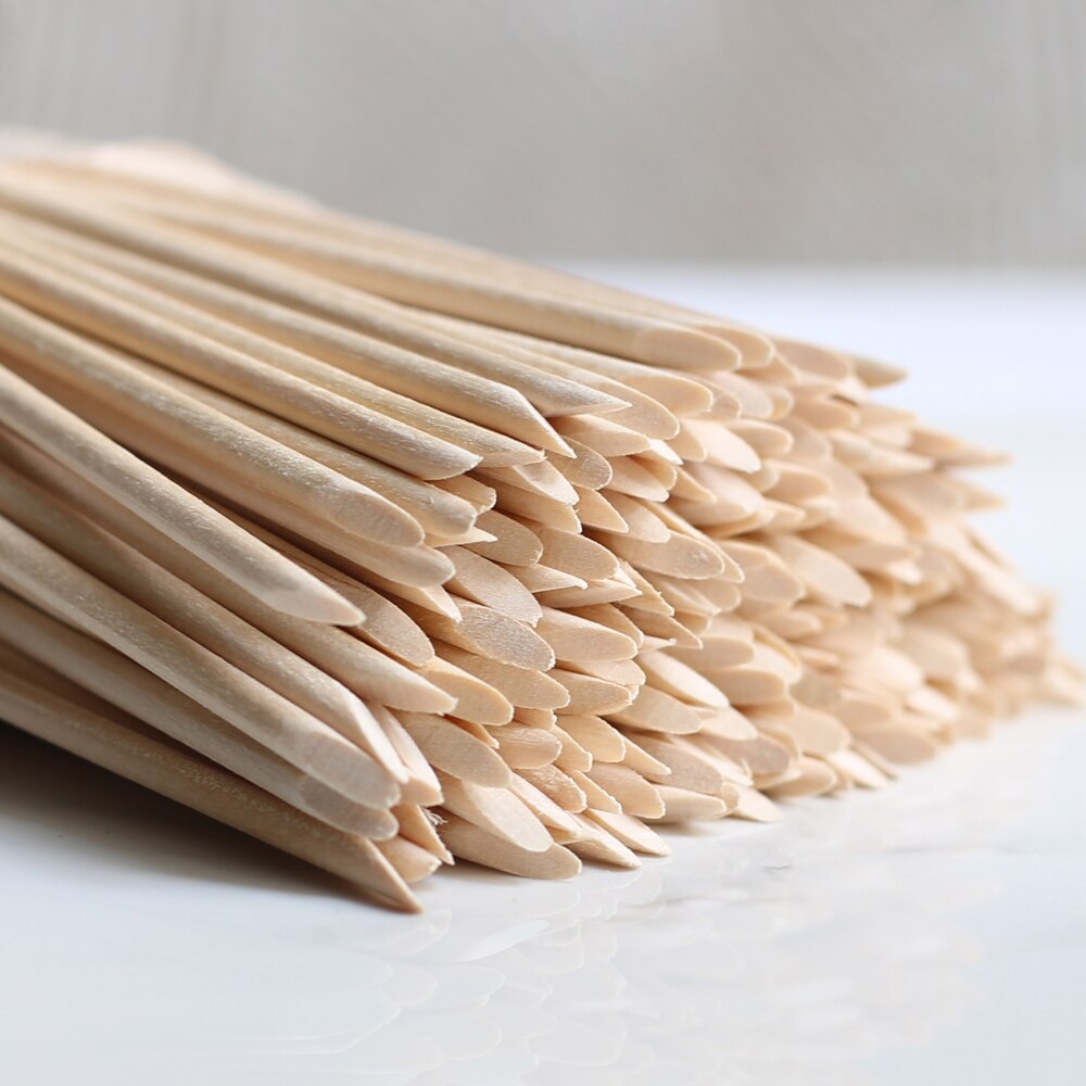 Irrota puutikku kynsitaidetikkuja kynsinauhojen työntöpoistoaine manikyyri pedikyyri hoitotikku 100 kpl kynsi mustia