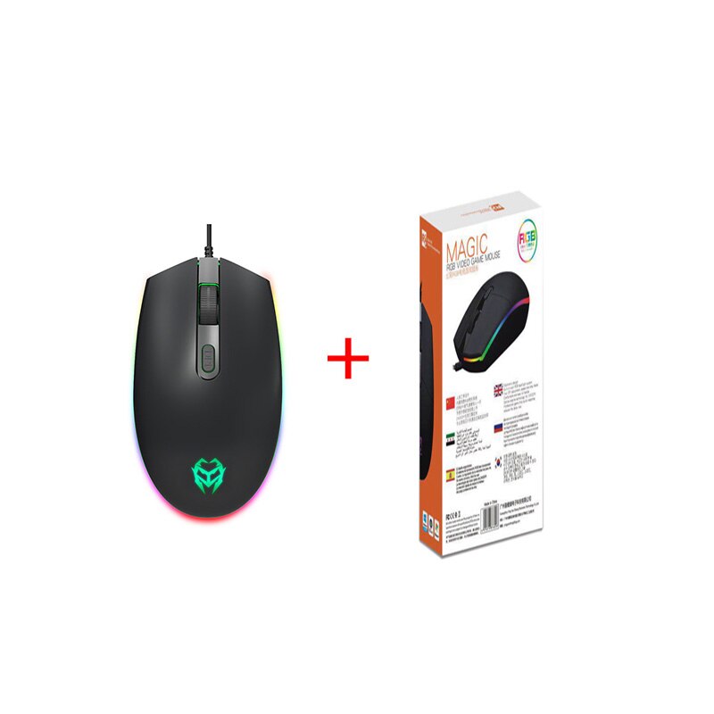 M610 1600 DPI, ratón eléctrico con cable, retroiluminado con LED silencioso, USB, ergonómico óptico, ratón para videojuegos, Peripherals de ordenador: Default Title