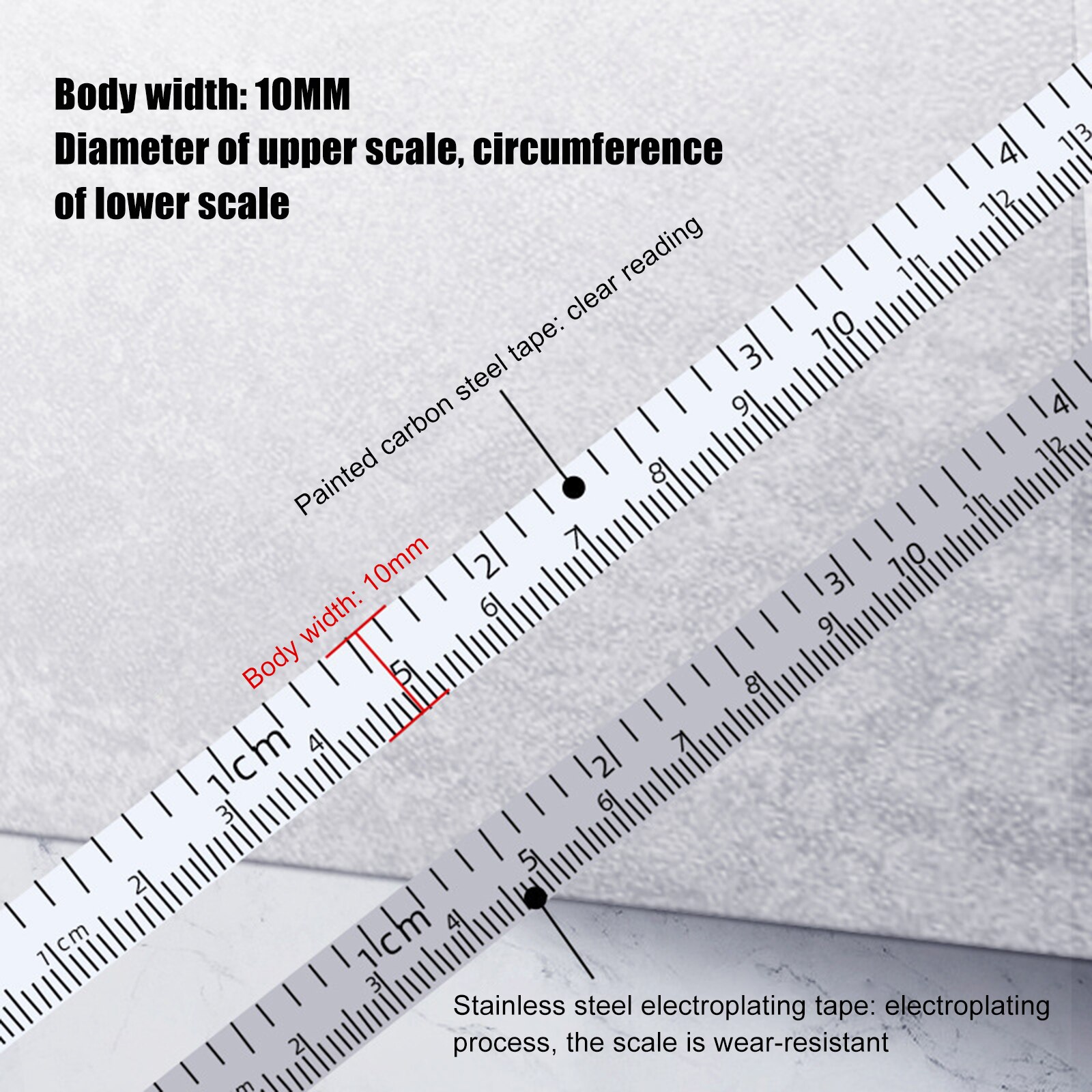 Tree Diameter Tape 2 M Soft Retractable Metal Measuring Tape- Use For Measuring Cylindrical Objects