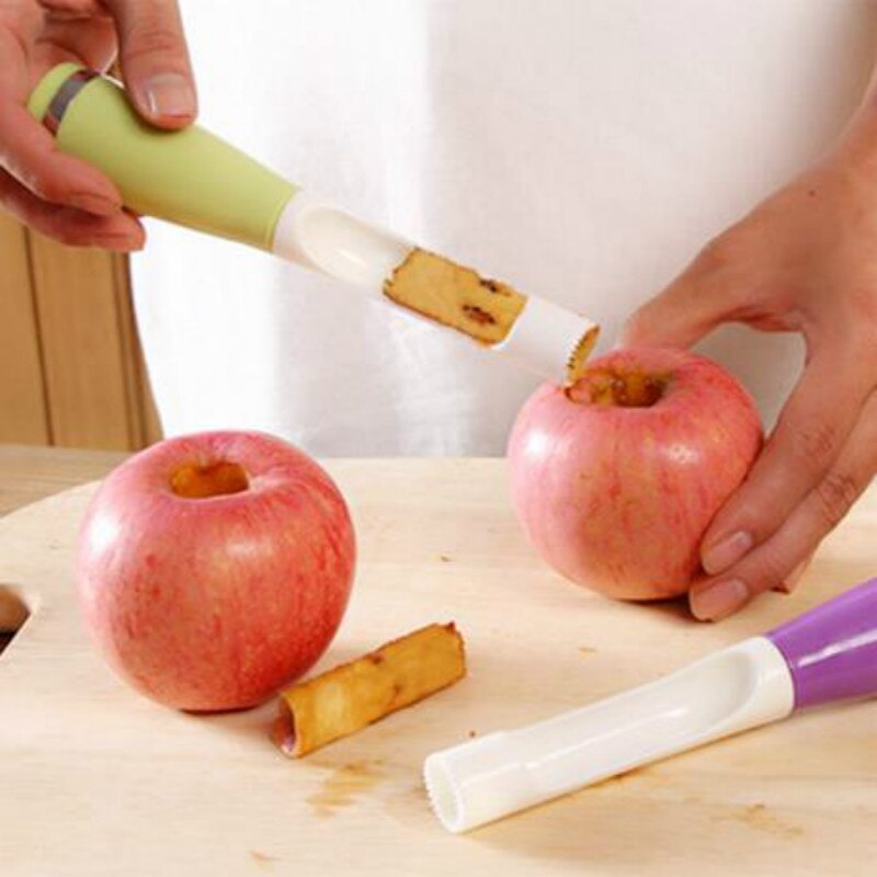 Apple Pear Fruit Corers Slicer Peeler Cutter Parer Knife Plastic Fruit Tools Good Helper Corers