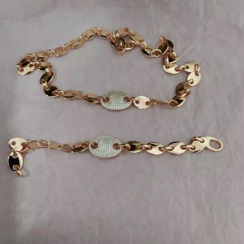 Umgodly Luxe Bangle Rose Gold Kleur Sailor Gesp Armband Zirconia Stenen Vrouwen Sieraden