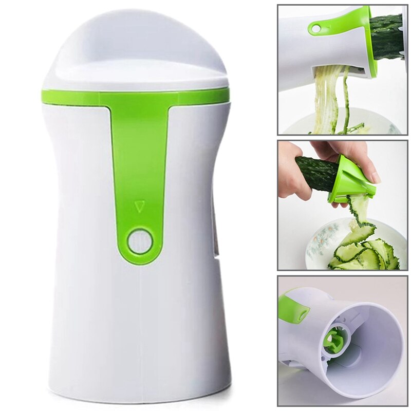 Déchiqueteuse cuisine multifonctionnel trois-en-un spirale pâtes courgettes Spaghetti grille légumes nouilles déchiqueteuse