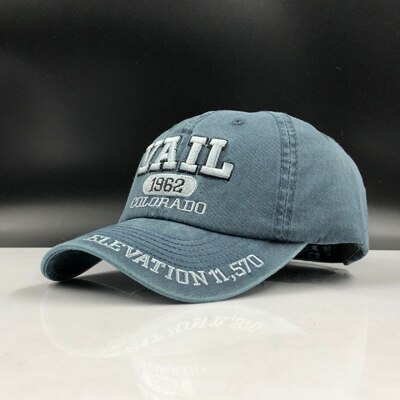 summer Washed Cotton Baseball Cap Snapback Hat For Men Women Dad Hat Embroidery Casual Cap Casquette Hip Hop Cap: blue