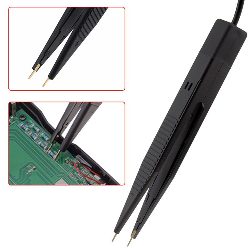 SMD Inductor Test Clip Probe Tweezers for Resistor Multimeter Capacitor Meter Clip Probe For SMD Components Measure