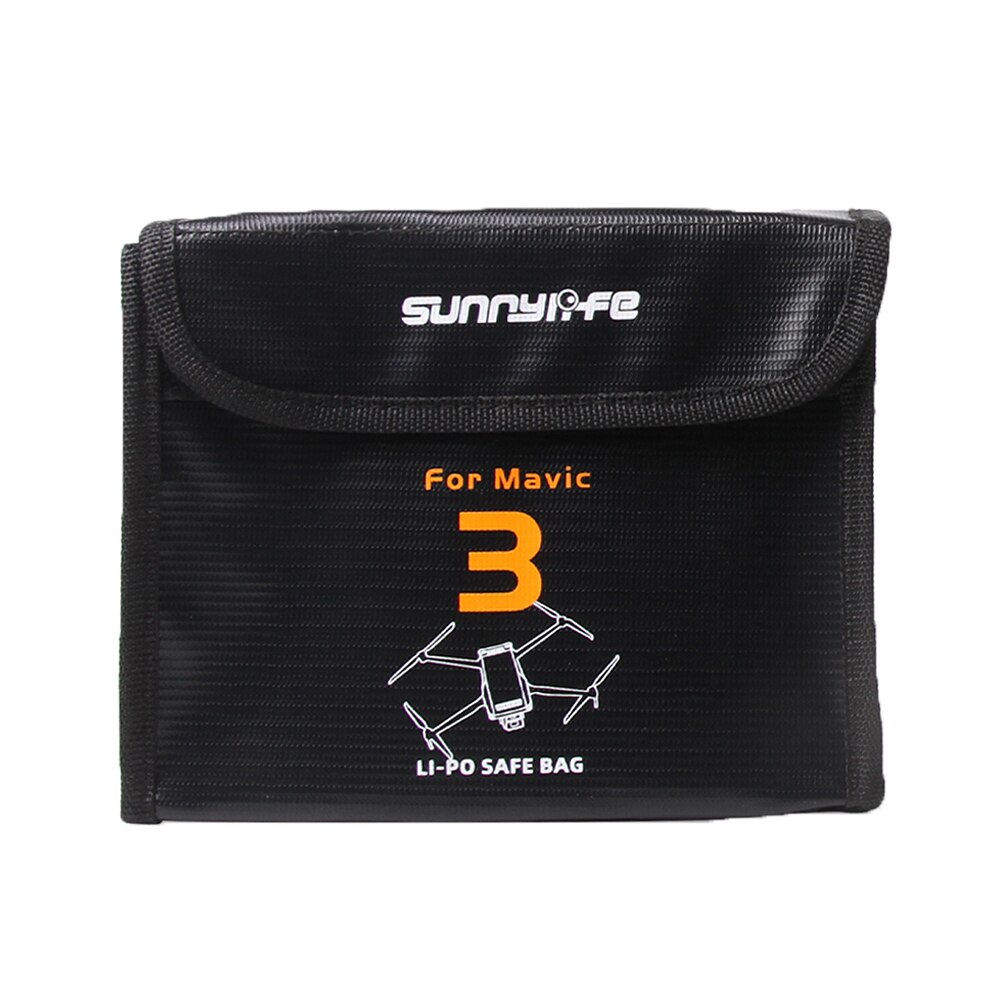 Portable Explosion-Proof Drone Battery Safety Carrying Bag Fireproof Blast Proof Batteries Protector Storage Box Pouch for DJI M: for 3 battery
