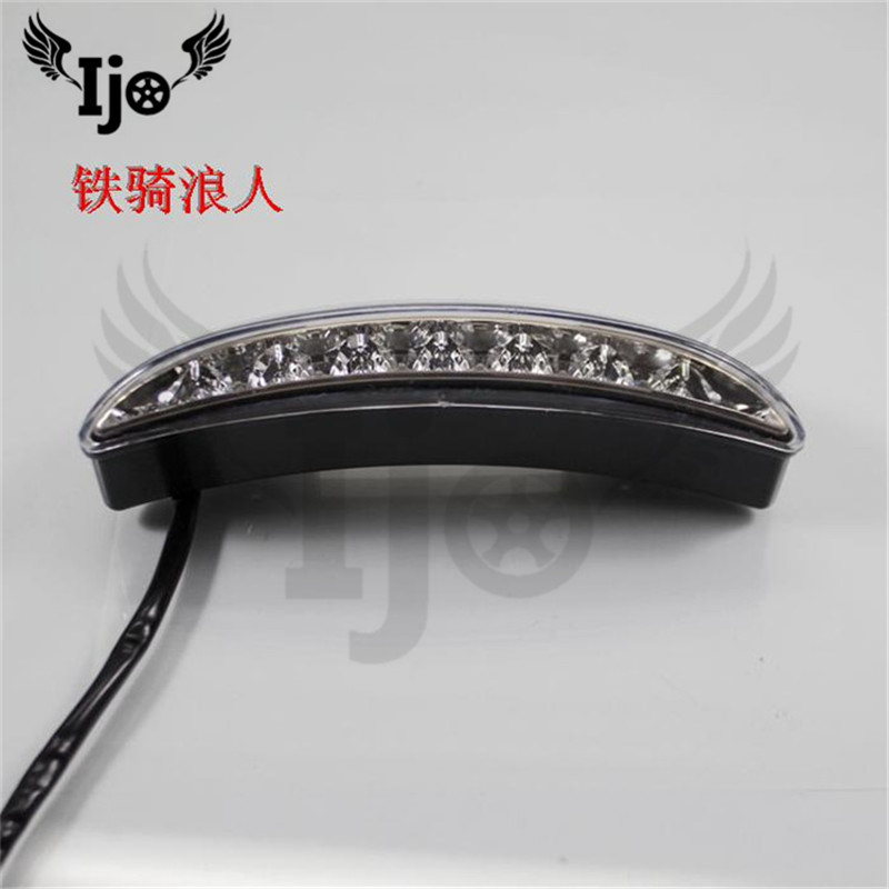 Cruise clignotant moto voor harley davidsion softail sportster honda shadow motorfiets accessoires Refit rem achterlicht LED: Clear