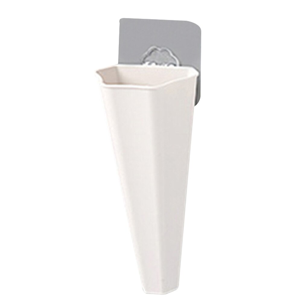 Decorative Plastic Hanging Pots Flower Pot Wall Mounted Flowers Garden Indoor Wall Decoration for Succulent Plants GHS99: A-White