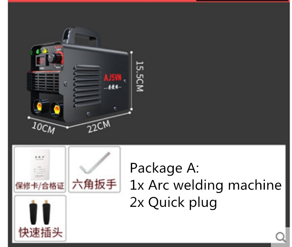 220V Adjustable 20A-225A 4200W Handheld IGBT Inverter Arc welding machine Digital Display Mini Portable Welding Tool: Default Title