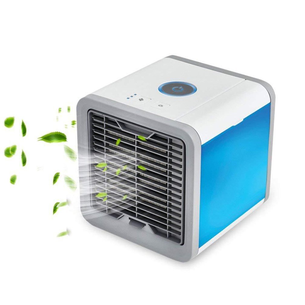 7 Light USB Mini Portable Air Conditioner Air Cooler Fan Desktop Space Cooler Personal Space Air Cooling Fan For Room Home