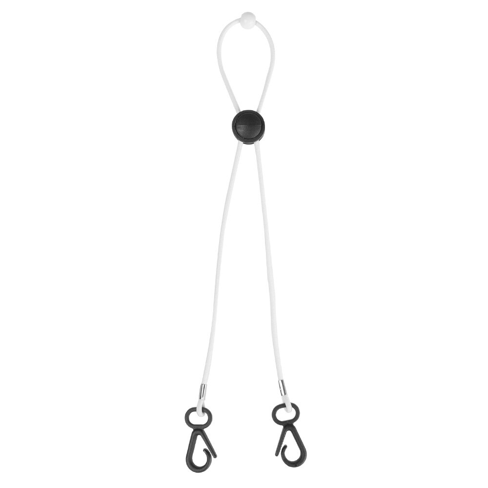 5 Stuks Verstelbare Lengte Maskers Lanyard Maskers Chain Holder Anti-Verloren Bandjes Oor Overdrukventiel Extender: White