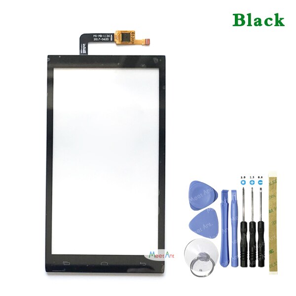 Replacement 5.0" For Micromax Canvas Juice 2 AQ5001 Touch Screen Digitizer Sensor Outer Glass Lens Panel: black With Tool