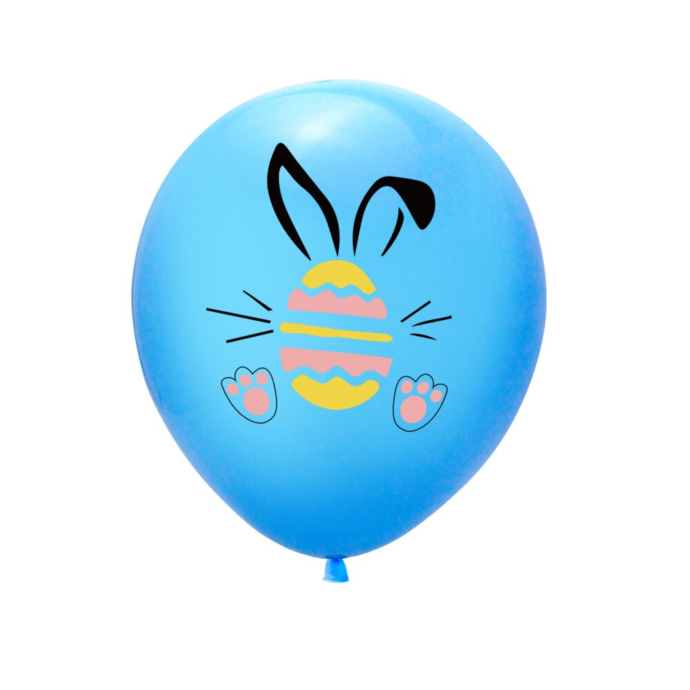 100Pcs 12Inch Happy Easter Latex Ballon Leuke Paasei Konijn Bunny Ballonnen Voor Kinderen Verjaardag Pasen Party Decor baby Douche