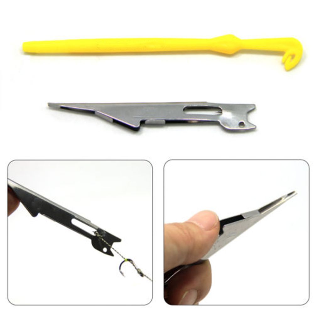 Multifunctional Stainless Steel &amp; Plastic Quick Nail Knot Tying Tool &amp; Loop Tyer Hook Tier for Fly Fishing Tackle