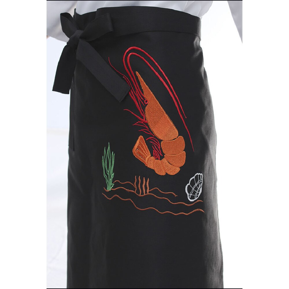 Delantal de Chef de estilo japonés, uniforme de camarero, restaurante, cocina, bordado, Kimono, Sushi, disfraz, ropa de trabajo: 6