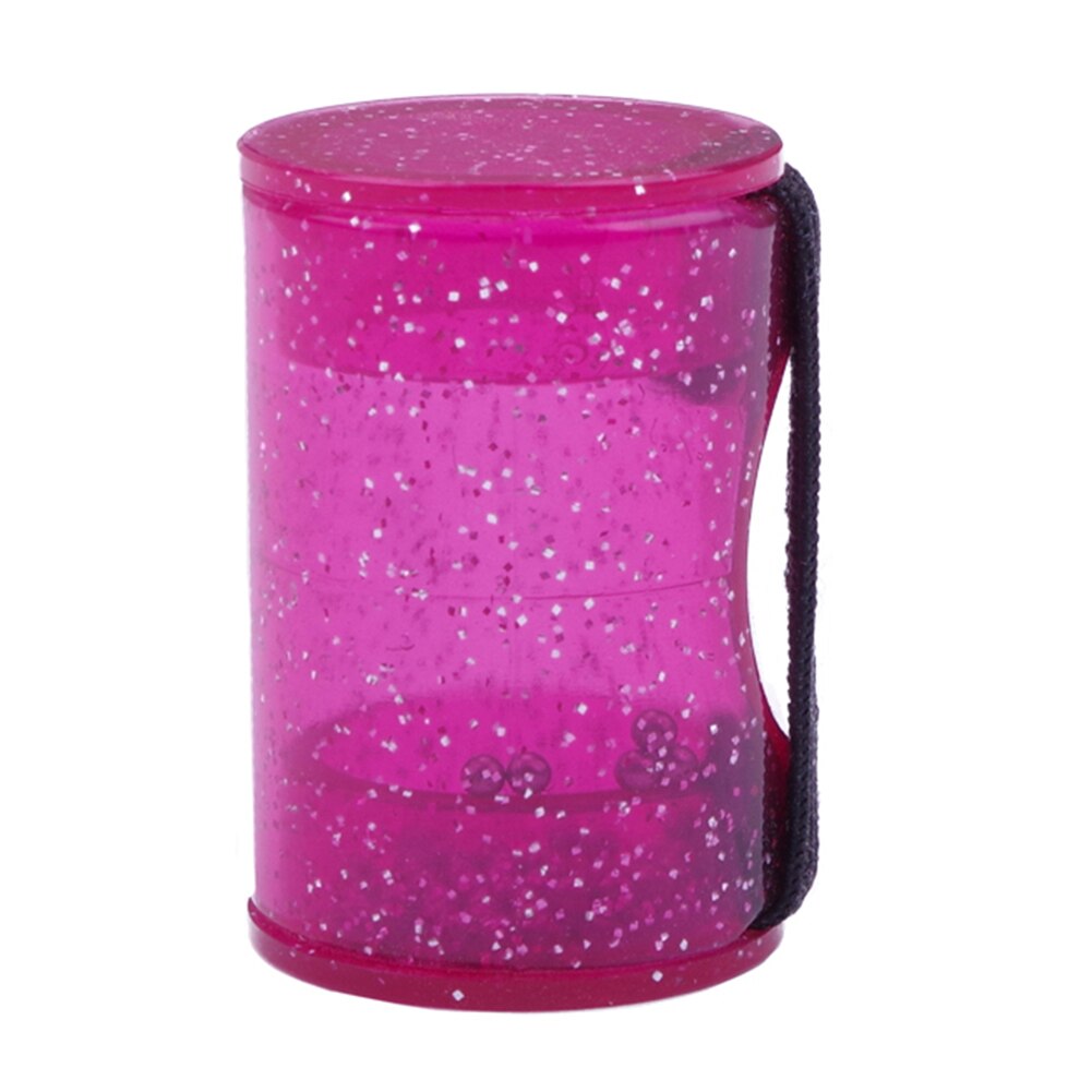 Fluorescencyjny brokat palec młotek piasek wibrator gitary akustyczne ukulele rytm piasek dzwon marakasy instrumenty palec rytm wibrator: różowy