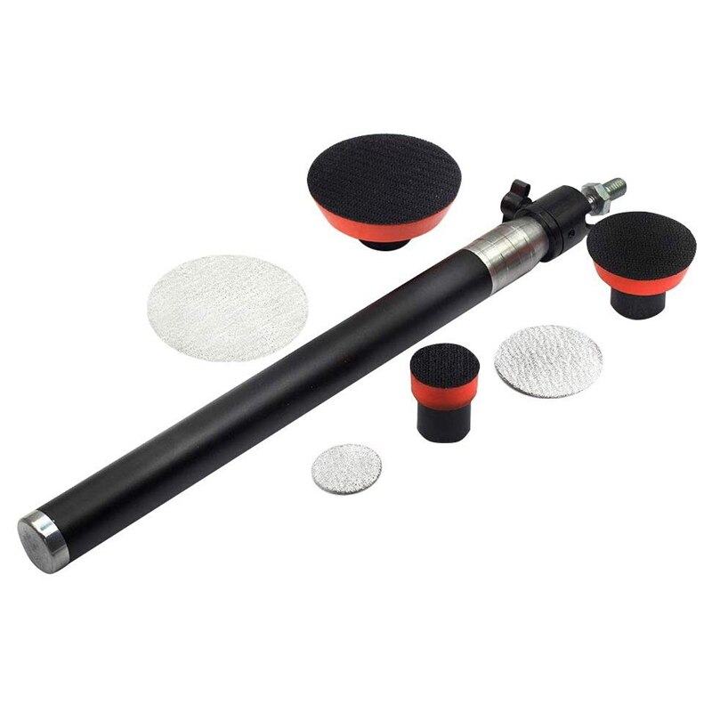 Turning Lathe Sanding Tools Hand Held Bowl Sander with 3 Inch, 2 Inch and 1.18 Inch Hook and Loop Foam Pads for Wood Tur
