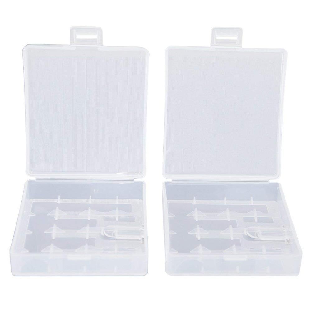 Accumulator Voor 18650 Batterij Opbergdoos Harde Tas voor AA AAA Digitale Camera Flash Licht Batterij Plastic Case: for 4X18650 battery