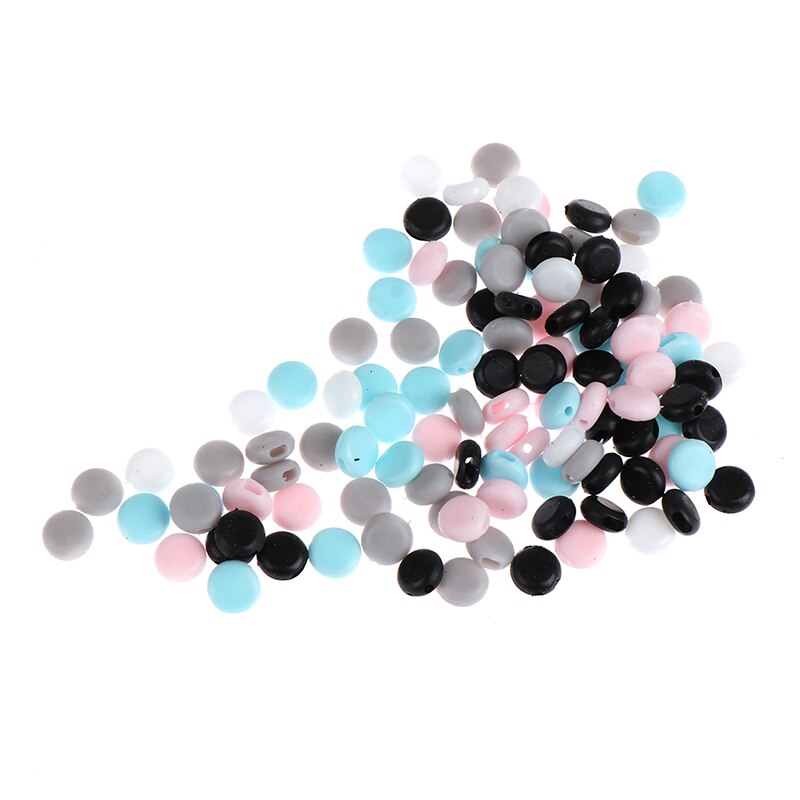 100 stk 15mm flate justeringsspenne perler silikagelbunner for maske elastisk snorstopper taulås diy stroppledning ende