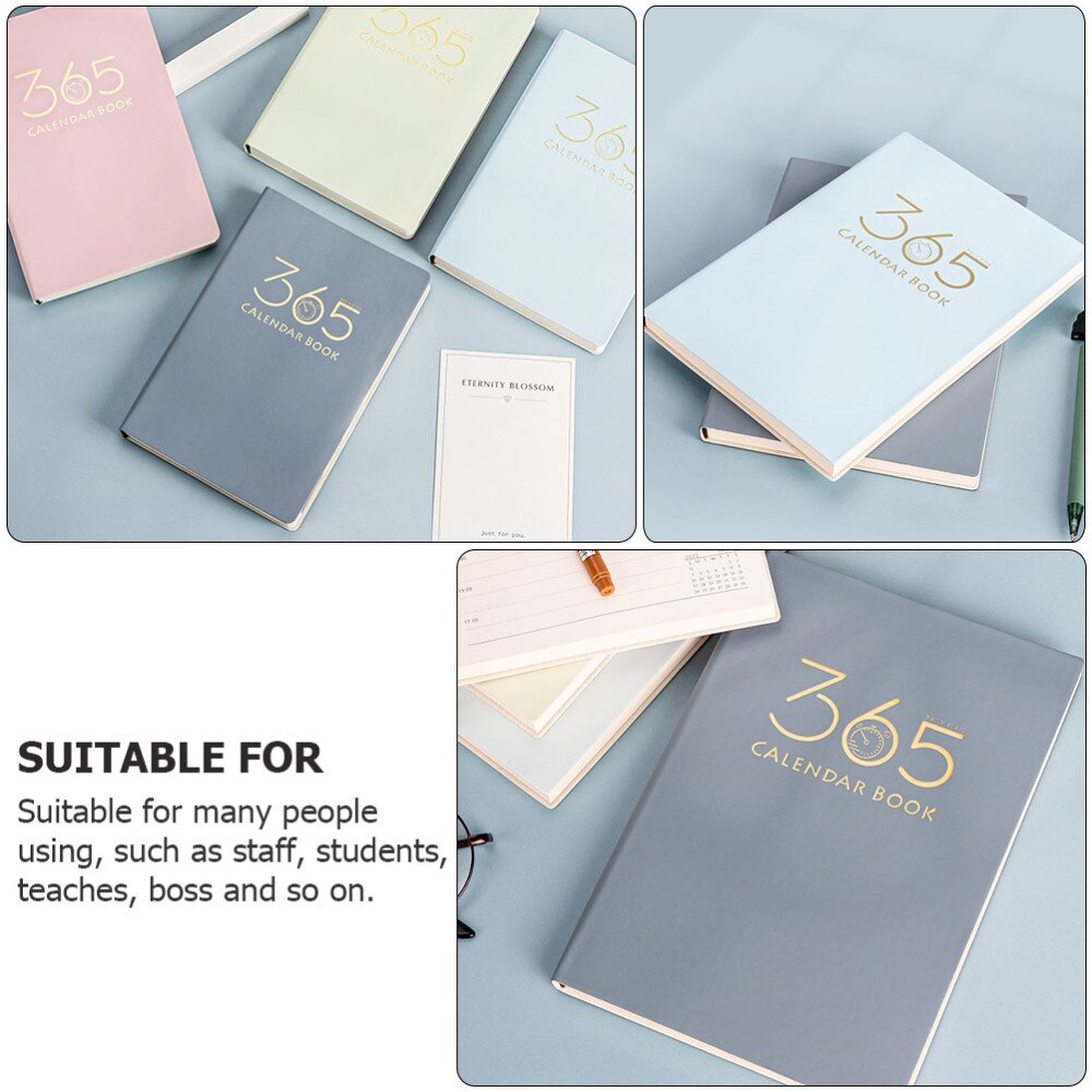 1Pc Yearly Planner Schedule Book Daily Planning Notepad Journey Book