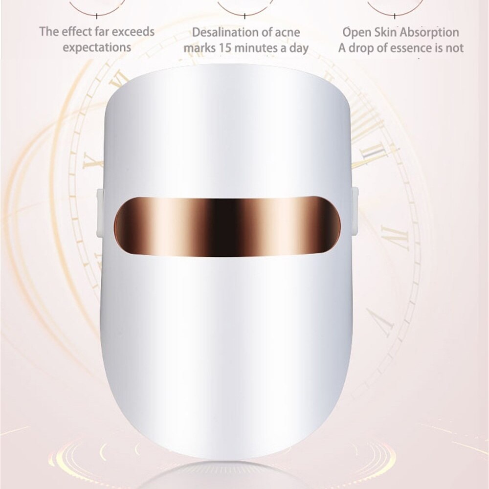 LED Facial Mask Purge Belleza Facial Skin Rejuvenation Masque Photon LED Mask Face light Therapy Wrinkle Acne Beauty Skin Tool