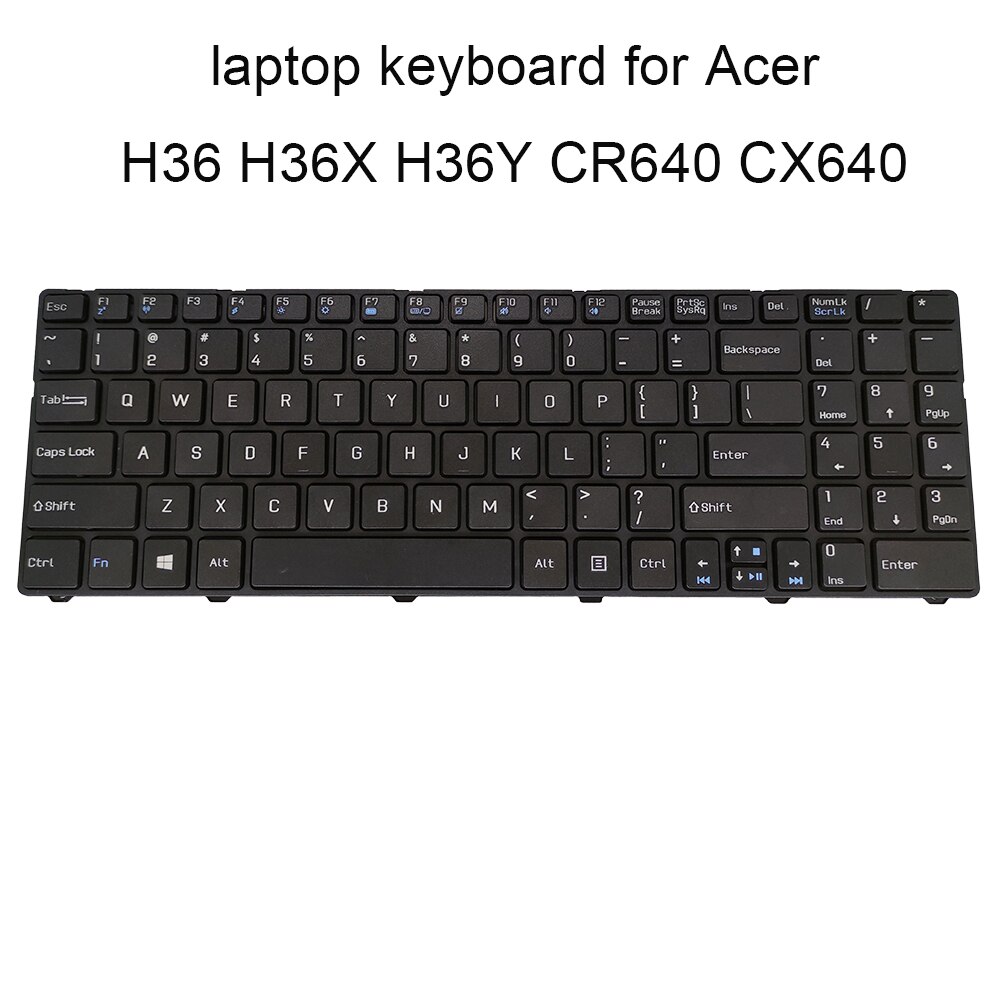 Laptops Vervanging Toetsenborden Voor Acer H36 H36Y H36YB H36X CR640 CX640 851X A6400 E525 Us Engels Zwart Met Frame