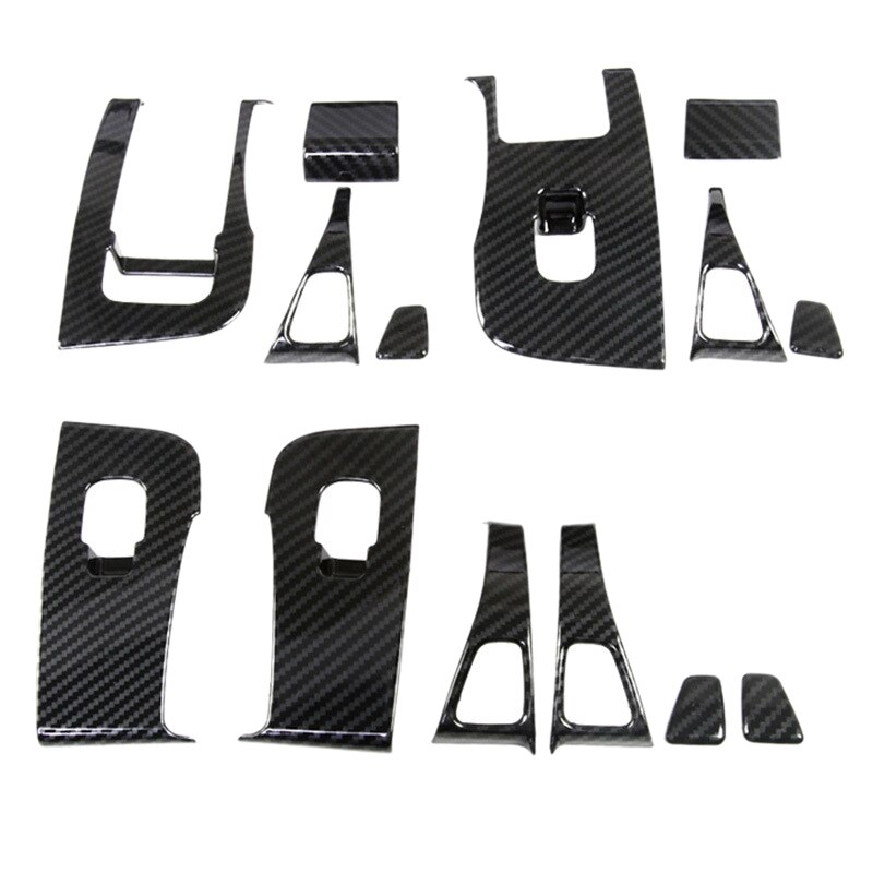 Bouton de commutateur de fenêtre de voiture boutons décoratifs cadre couverture garniture autocollant fenêtre interrupteur couverture pour Tesla modèle 3