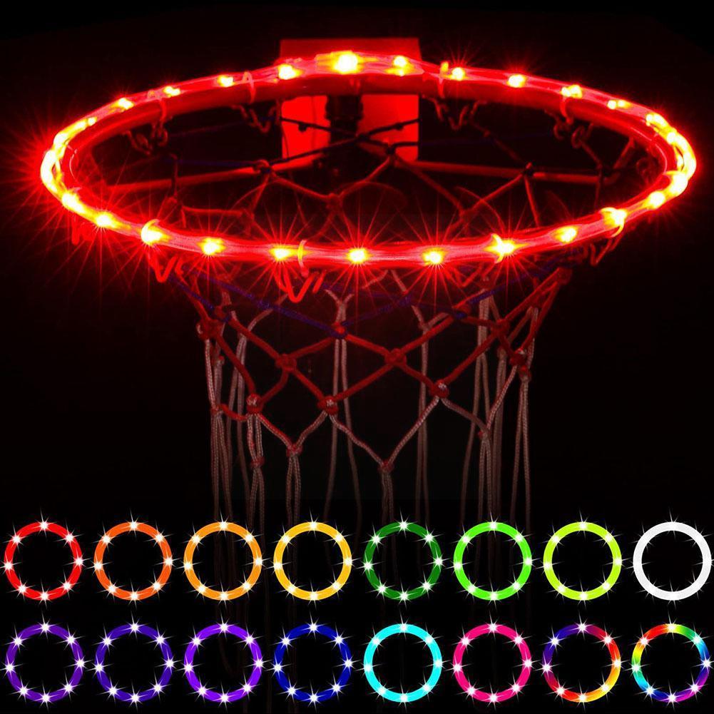 Led basketball hoop solar light, led light for night basketball hoops, outdoor bar, stripe ,  c5 r 8