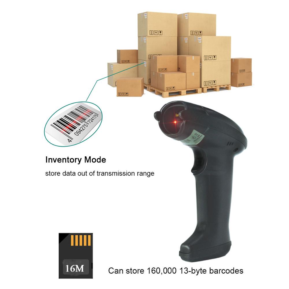 Scanner de código de barras de alta resolução usb 2d qr upc code39 leitor código inventário 3 modo conexão 2.4g & bluetooth