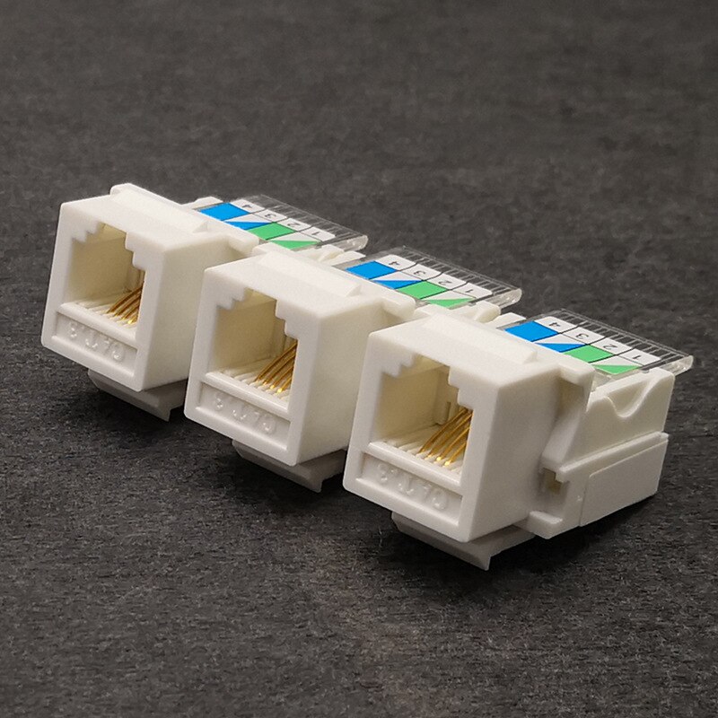 10 Units -Keystone Plug Wall Jack,RJ11 Voice Module,Cat3 Telephone Module Keystone Jack