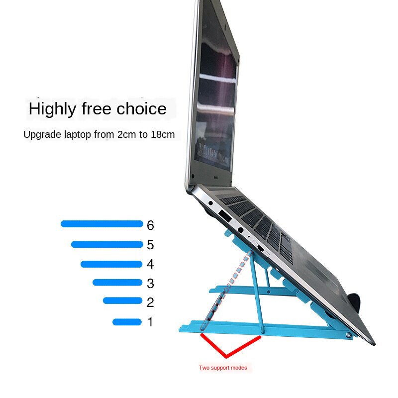 Verstelbare Laptop Stand Mesh Geventileerde Vouwen Desktop Licht Doos Houder Beugel Ondersteuning 2 Maten Voor Computer Notebook Tablet