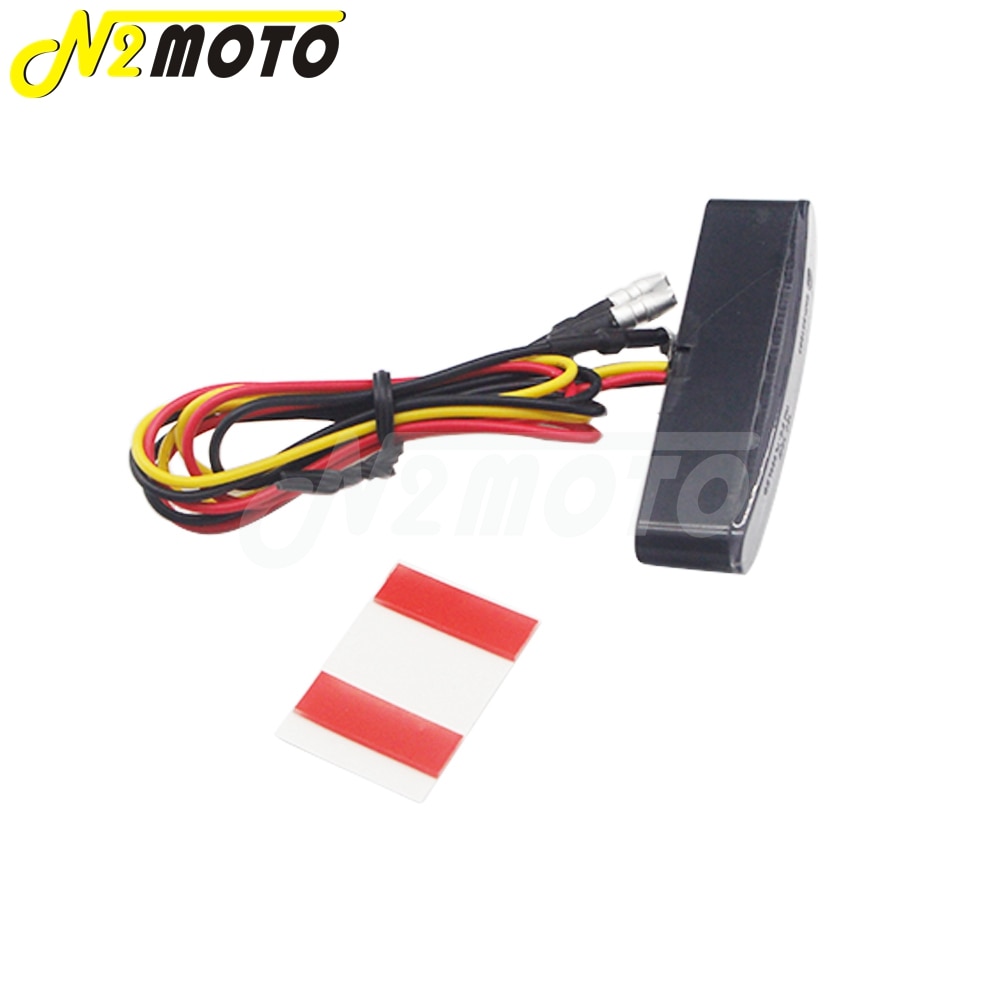 Luces LED traseras de 12V para motocicleta, 9 lámparas con luz de advertencia Universal para ATV Quads, Calle y Moto