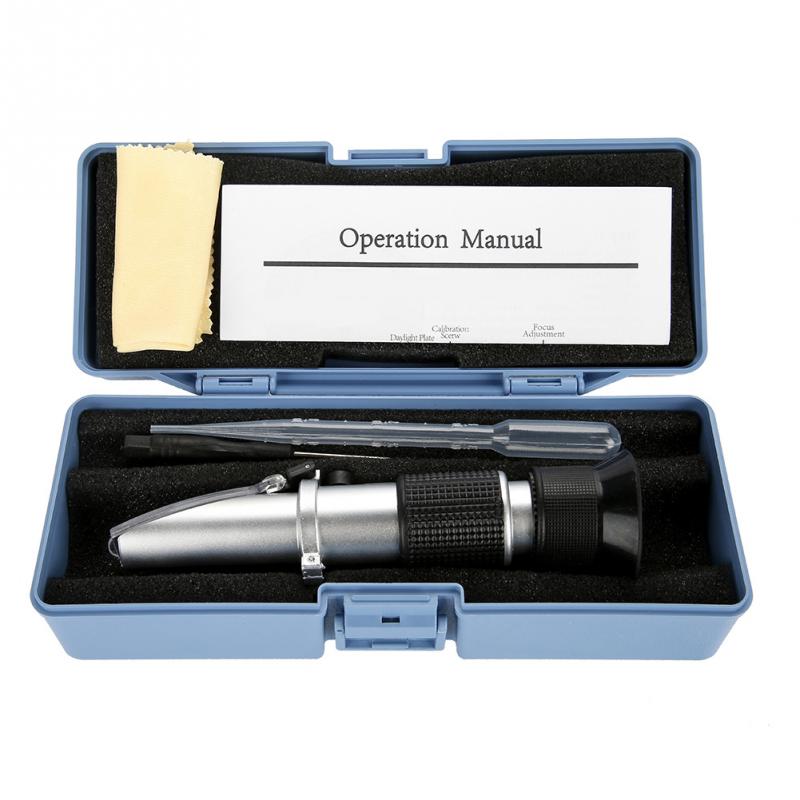 Digitale 0 - 10 refractometer temperatuur zeewater zoutgehaltemeter aquarium optica refractometer temperatuur atc