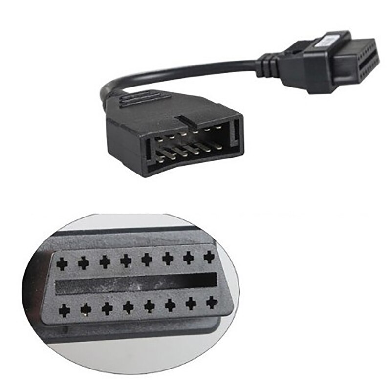 Portable GM 12 Pin To 16PIN Connector General Vehicle Test Car Connector