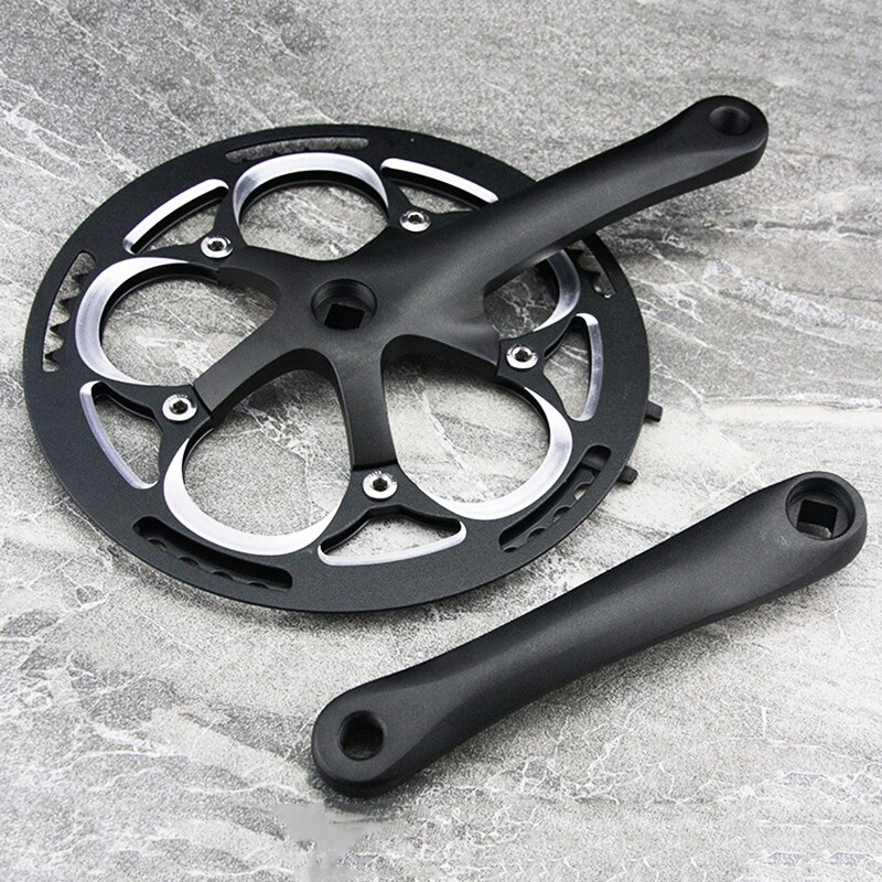 Road Bike Crankset 52t Single Speed Bike Crank Set Grandado 8383